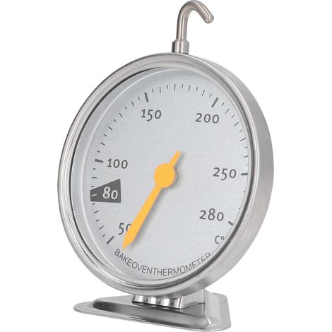 Ofenthermometer aus Edelstahl, hochpräzise, mit Lebensmittelanzeige für Grill und Kochen (1/5)