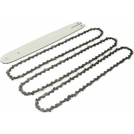 DBBEGK 16'' Führungsschiene + 3 Kettensägenketten für STIHL 009 012 021 E180 MS180 MS190 MS250 HT70 Cisea