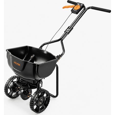 Épandeur d'Engrais et Semences à Pousser VEVOR Capacité 6,8 kg Largeur 3 m Débit Réglable Roues 25,4 cm pour Jardin (1/5)