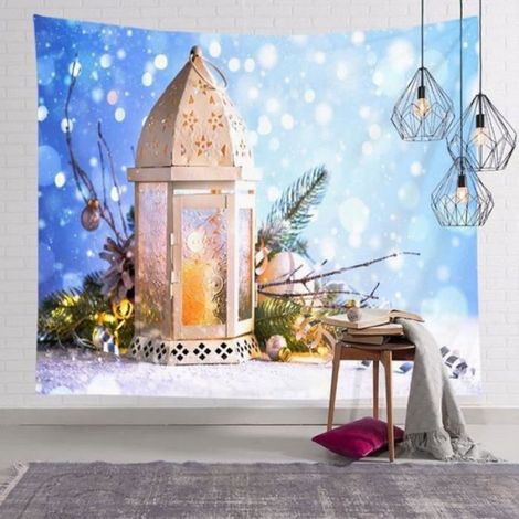 Décor de Noël de toile de Noël de toile de fond de tapis de tapis d’impression d’arbre de neige A510 (1/4)