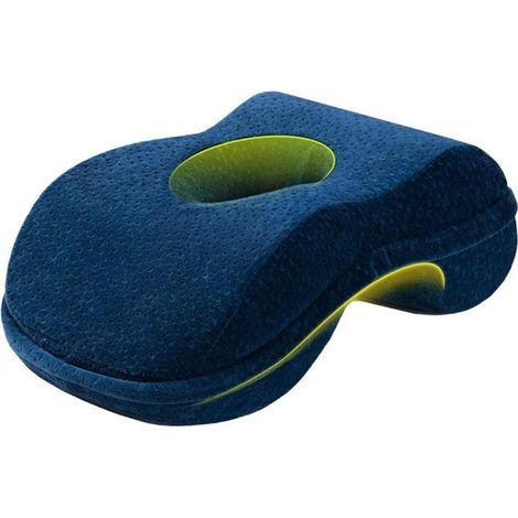 Soft Donut-Shaped Nap Pillow, Ergonomic Wedge-Shaped Pillow, Comfortable Velvet Cover (1/5)