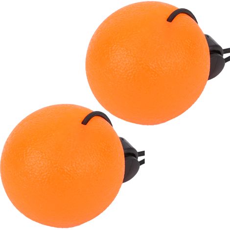 Set mit 2 Silikon-Massagebällen zur Regeneration und Druckentlastung des Handgelenks – Orange, 20 Grad (1/5)