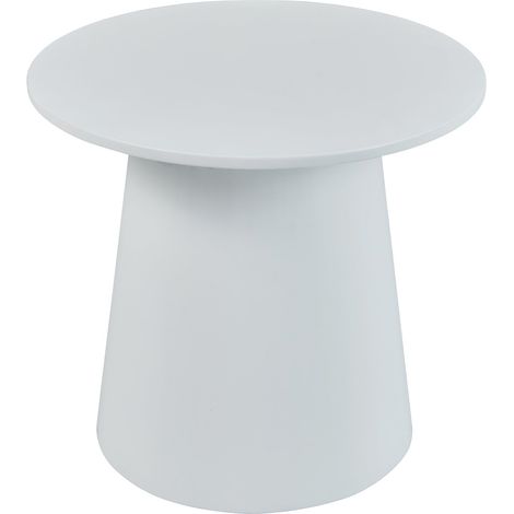 Tavolino da caffè consolle laterale rotondo 40 x 44 cm bianco 030010823