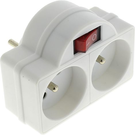 Bloc 2 prises 16a + interrupteur (1/2)