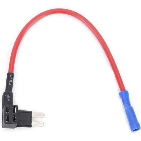 Lot de 5 fusibles Micro2 lame pour auto avec porte-fusible et prise adaptateur (1/3)