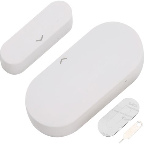 Capteur magnétique intelligent Zigbee pour porte et fenêtre, détecteur d'ouverture avec notification instantanée sur smartphone, installation facile par adhésif, boîtier ABS compact et durable pour ma (1/5)