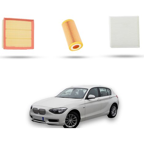 Kit Tagliando 3 filtri compatibile con Bmw Serie 1 (F20,F21) 118I 125kw dal 2011 (1/5)