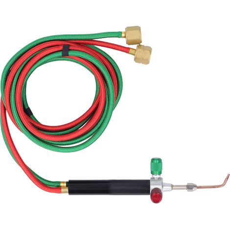 Chalumeau de Soudure Miniature pour Bijoux, Torche Oxyacétylénique avec 5 Buses, Pistolet à Flamme Oxygène pour Cylindres, Kit de Soudure Commercial pour Tubes Acétylène (1/5)
