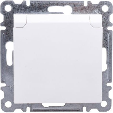 Presa singola Lumina con/senza 16A con sportellino IP20 bianca WL1120