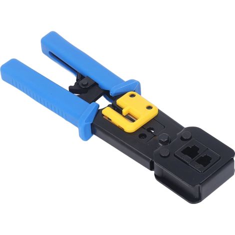 Outil réseau multifonctionnel pour dénudeurs de câbles RJ45 traversants, 50 pièces avec capuchons de protection et capuchons de protection. (1/5)