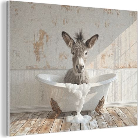 CUADRO ACÚSTICO Burro - Animales - Bañera - Espuma Absorbe el sonido 100x70 (1/5)
