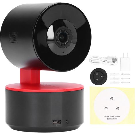 Caméra WiFi Intelligente 1080P Détection de Mouvement Suivi Automatique Caméra de Sécurité Domestique Prise US 100-240V