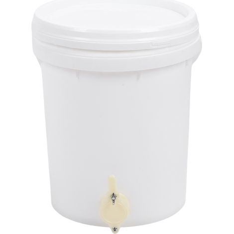Seau miel 5 gallons avec couvercle et trappe – Conteneur stockage plastique apiculture, apiculture (1/5)