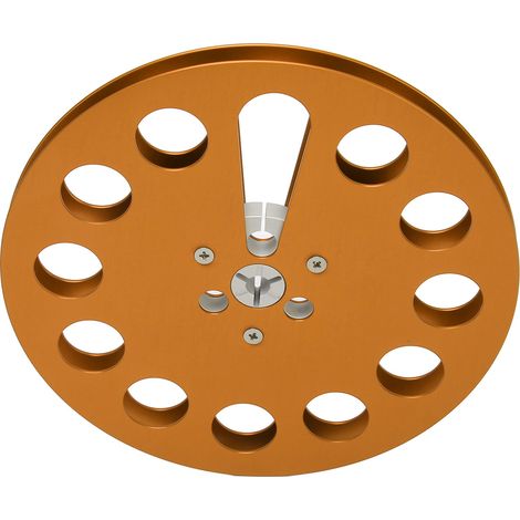 Bobine réceptrice universelle 1/4" (7 pouces) à 11 trous, résistante au vent, vide, pour enregistrement, couleur or (1/5)