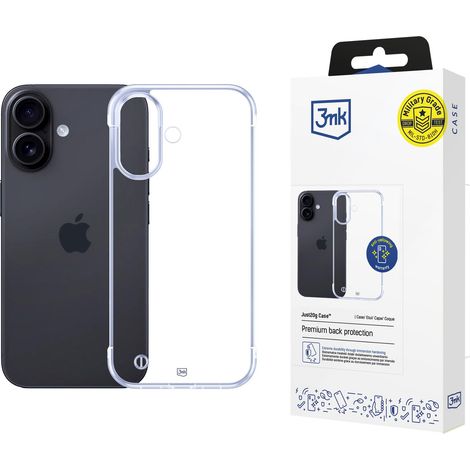 Custodia trasparente 3mk Just20g per Apple iPhone 16 Plus. (1/5)