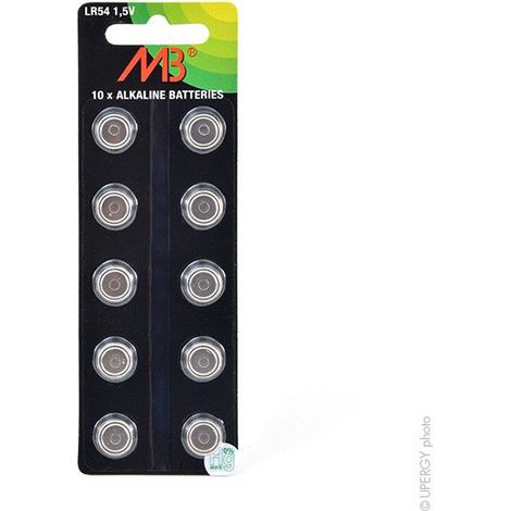 Batteria alcalina a bottone Lr54 L1130 L1131f V10ga Lr54/l1131f (1/4)