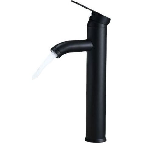 pair Robinet de Salle de Bain Noir - Haute Qualité, Eau Froide et Chaude - Adapté pour un Diamètre Intérieur de 32 mm à 42 mm (1/5)