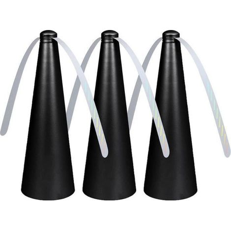 Lot de 3 Ventilateur Anti-Mouches Électrique sans Produits Chimiques pour Intérieur et Extérieur (1/4)