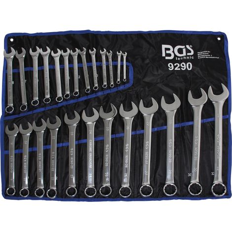 BGS Maul-Ringschlüssel-Satz SW 6 - 32 mm 25tlg. - 9290 (1/10)