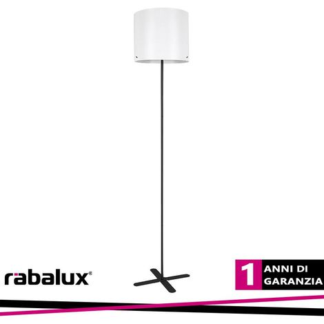 IZANDER, INDOOR FLOOR LAMP, BLACK METAL LAMP WITH WHITE PLAS (1/3)