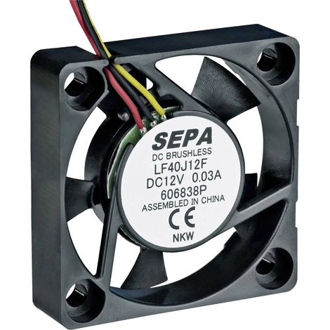 SEPA LF40J12SE22 Ventola assiale 12 V/DC 8.3 m³/h (L x L x A) 40 x 40 x 10 mm