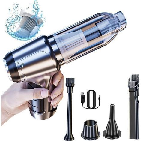 3-in-1 Akku-Autostaubsauger – 12000 Pa – 4000 mAh – 35500 U/min – Zur Reinigung von Autos und Computern (1/4)