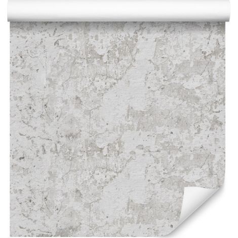 Carta da parati effetto cemento grigio antico per soggiorno e camera da letto, 50x1000 cm (1/5)