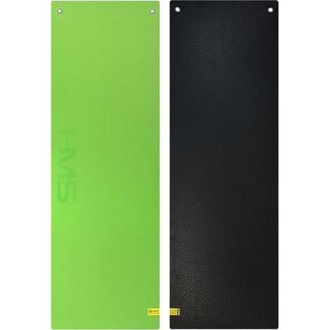 Esterilla de fitness antideslizante, color verde y negro, duradera
