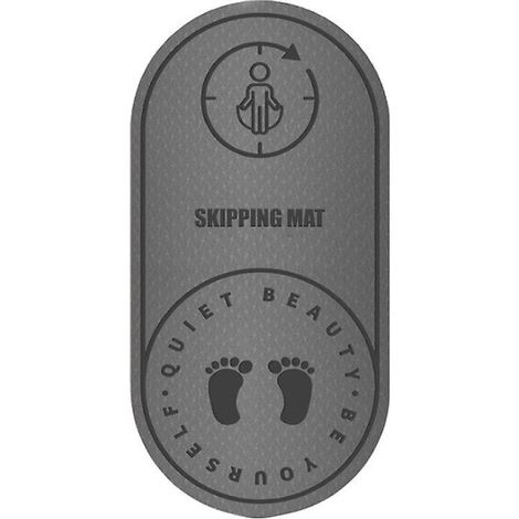 Tapis d'entraînement saut à la corde - 6 mm/8 mm épaisseur, antidérapant et résistant, insonorisant pour fitness, yoga et pilates, tapis de sol durable multi-usage (1/4)