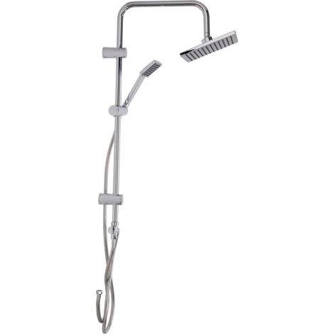 Brausestangenset mit Regendusche, Edelstahl, H. 80 cm (1/2)