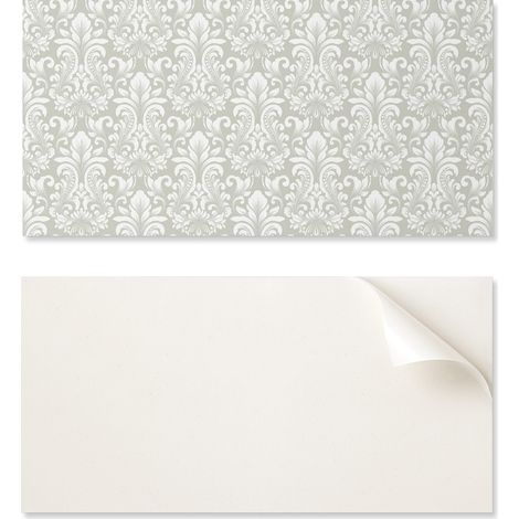 Azulejos de pared de vinilo autoadhesivos con estampado de plantas y adornos, 10x40x20 cm.