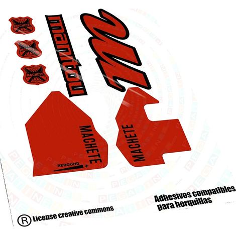 Pegatinas de vinilo de alta calidad, resistentes a la intemperie, color rojo 032 (1/2)