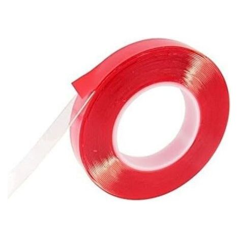 10 m Superstarkes doppelseitiges Acrylklebeband 10 mm für 220 V LED-Streifen, hitzebeständiges transparentes PET bis zu 10 mm (10 m lang, 10 mm breit, 1 mm dick). (1/2)