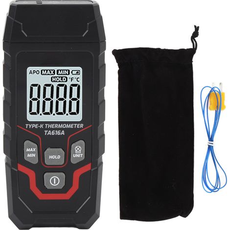 Thermomètre à thermocouple numérique monocanal type K testeur de température (1/5)