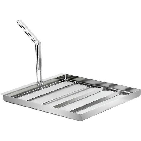 Filtre à friteuse professionnelle AF45 35 x 35 cm capture les graisses et les impuretés prolonge la durée de vie de l'huile de 40 % - Argent (1/5)