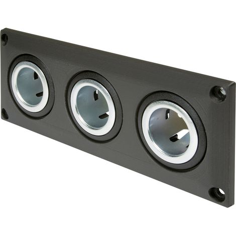 ProCar Einbausteckdose mit 3 Powersteckdosen Belastbarkeit Strom max.=20 A 12 V, 24 V (1/2)
