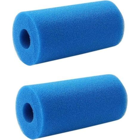 Zylindrischer Schwammfilter, Schwammvorfilter, für Schwimmbecken, 9,8 x 9,8 x 19,5 cm, 2 Stück (1/4)
