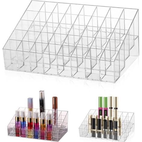 Lipstick Storage Organiser 40 Grids Transparent Storage Box Makeup Box Makeup Storage Lipstick (1/5)