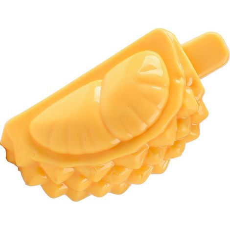 Kühlendes Hundespielzeug für den Sommer – Mit Wasser füllbarer und gefrierbarer Eisstab, erfrischendes Zubehör für Haustiere (Modell Gelbe Durian, 1 Stück)-lsw (1/2)