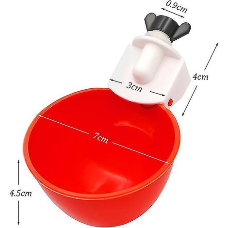 Ensemble de 5 abreuvoirs automatiques en plastique pour poulets, canards, oiseaux, système d'hydratation pour cages ou élevage domestique.-AquaForge (1/4)