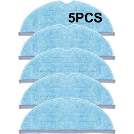 5pcs Replacement Mop Pads, Vacuum Cleaner Parts, Accessories for Robot Vacuum Cleaner MUMU