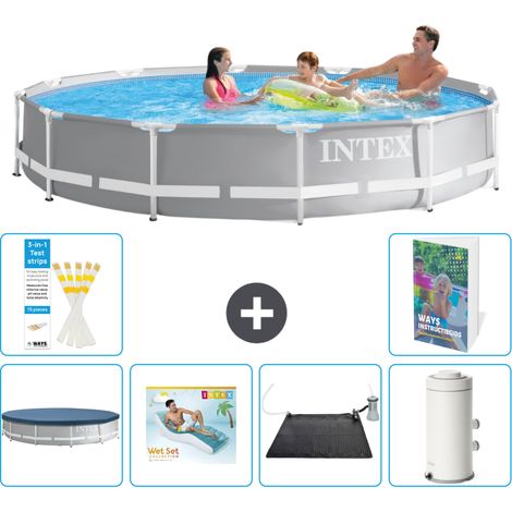 Prism Frame Pool Rund - 366x76 cm - 7-teilig S70