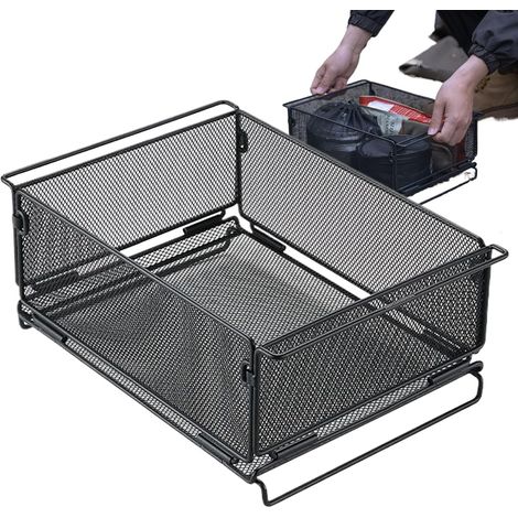 Paniers de Rangement en Fil Métallique Panier Pliable Grande Capacité en Tables Et Accessoires Pour Congélateur Armoire Légumes Fruits Restaurant Camping (1/5)