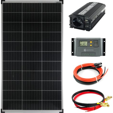 Komplettset 1x140 Watt Solarmodul 600 Watt Wandler Laderegler Photovoltaik Inselanlage (1/5)