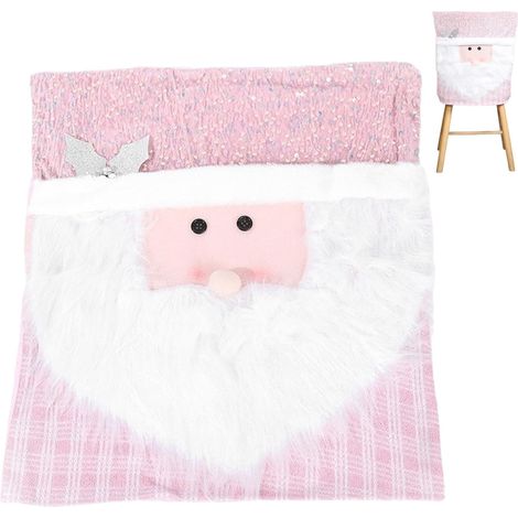 Housses de chaise de Noël, housses de dossier de chaise de cuisine de Noël Housses de chaise de salle à manger de noël, lavables, de protection de chaise de salle (1/5)