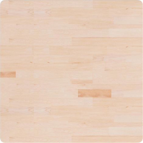 Maison Exclusive - Piano Tavolo Quadrato 90x90x2,5 cm Massello Rovere Non Trattato (1/4)