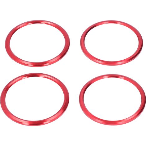 4Pcs Kit Grilles Aération Climatisation Aluminium pour Chevrolet Camaro 2016-2019, Trim Rouge, Bouches Ventilées, Habillage Intérieur. (1/5)