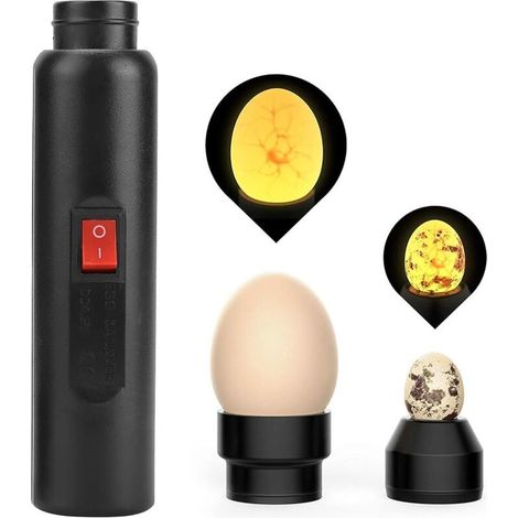 Testeur D'ufs Lumineux Cool LED Lumière Testeur de Mire D'ufs Lampe de Mirage D'ufs Inspection de Croissance pour L'éclosion Poulet Canard Caille Oeufs d'oiseaux Prise UE 240 V (1/5)