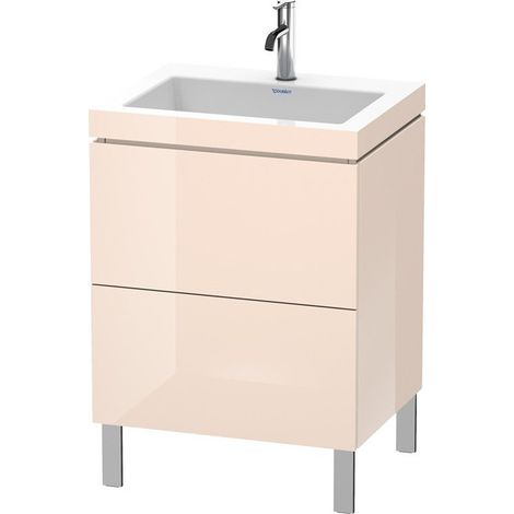 Meuble sous-vasque L-CUBE WT Vero Air 698x600x480mm 1 trou de robinetterie apricot