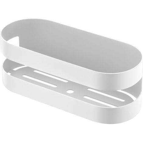 IMEX support de savon frontal en acier inox S304 et laiton finition blanc mat modele NIRMALA Imex-ADL012-BL (1/2)